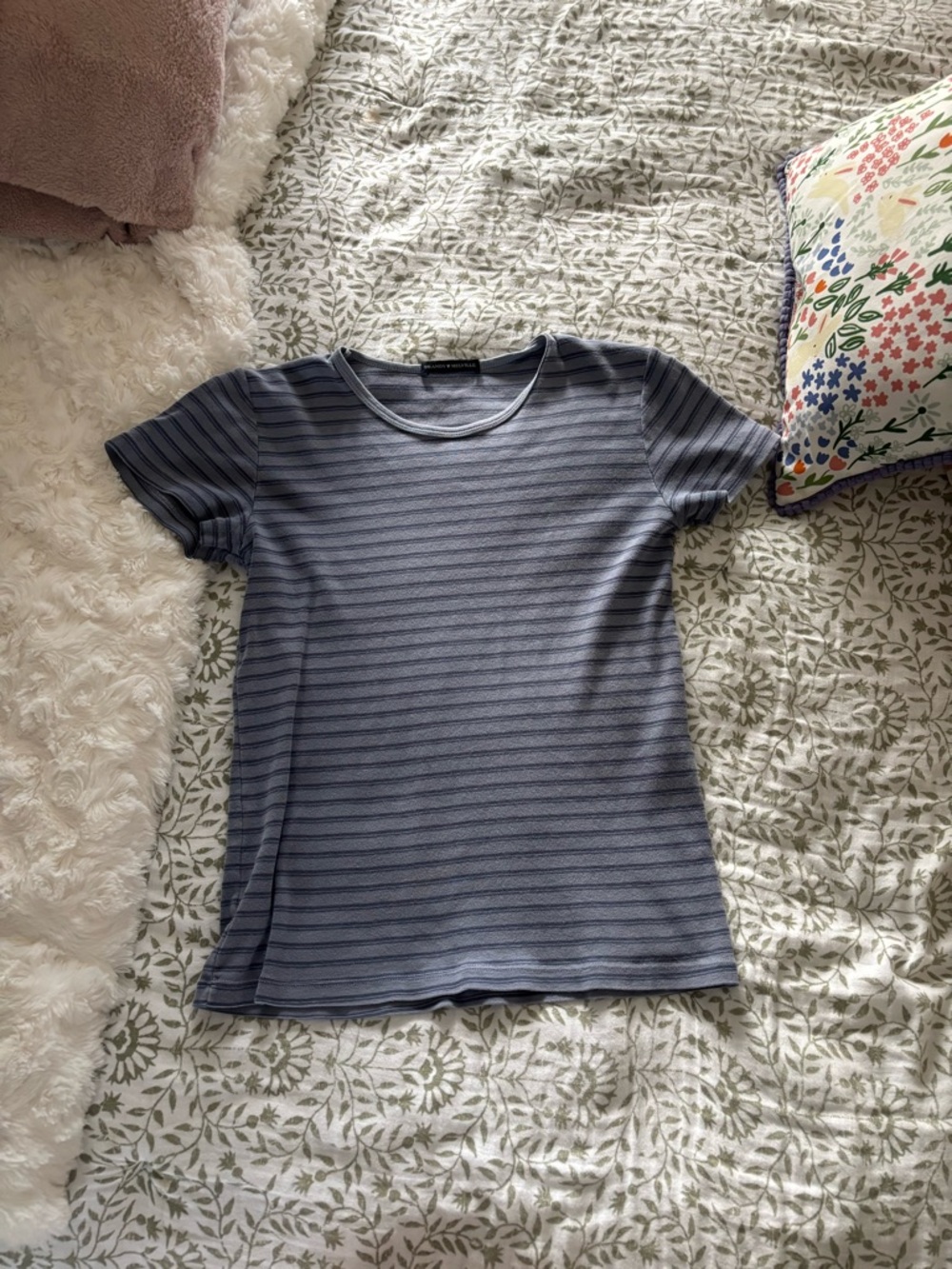 Brandy Melville Striped Hailee Tee - Picture 2 of 4